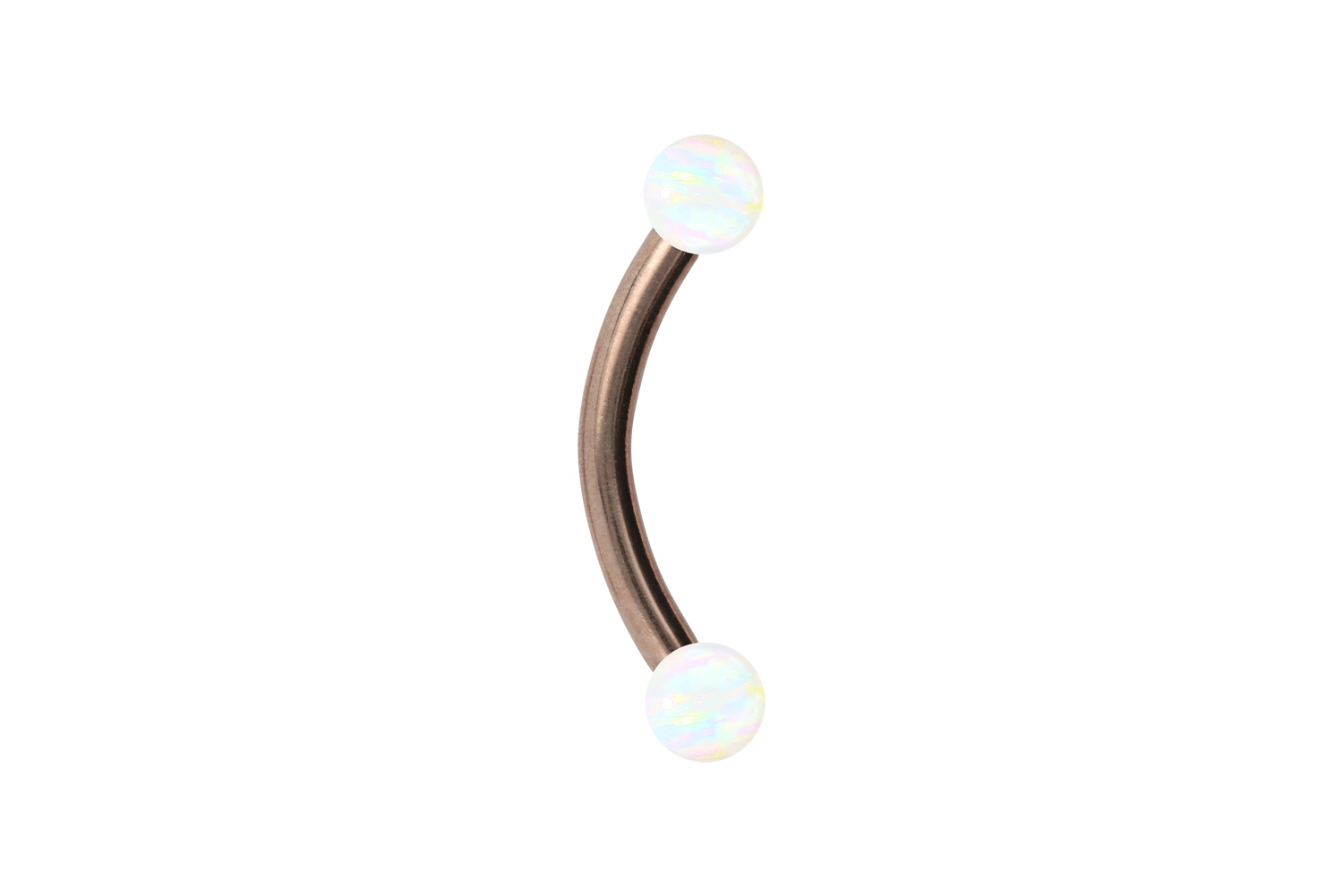Titan Piercing Banane SYNTHETISCHE OPALE